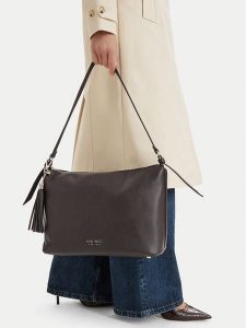 Nine West Torebka CEO-PRINCE STAR-LDA9530 Brązowy. Brązowe torebki klasyczne Nine West, bez wzorów, ze skóry, bez dodatków. Za 229,99 zł.