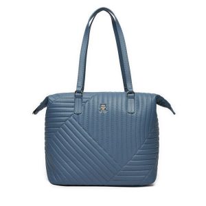 Torebka Tommy Hilfiger. Niebieskie torebki klasyczne TOMMY HILFIGER, bez wzorów, bez dodatków. Za 529,99 zł.