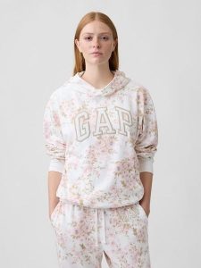 GAP Bluza w kolorze biało-jasnoróżowym rozmiar: XXL. Białe bluzy GAP, xxl, bez wzorów, z kapturem. Za 159,95 zł.
