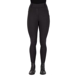 Damskie legginsy jeździeckie z pełną przyczepnością Imperial Riding Tamara. Niebieskie legginsy IMPERIAL RIDING, z aplikacjami, z materiału. Za 399,30 zł.