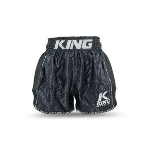 Szorty do boksu tajskiego King Pro Boxing Bangkok 1. Czarne szorty KING PRO BOXING, bez wzorów, sportowe. Za 272,50 zł.