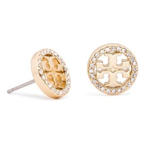 Kolczyki Tory Burch. Żółte kolczyki Tory Burch, złote. Za 359,99 zł.