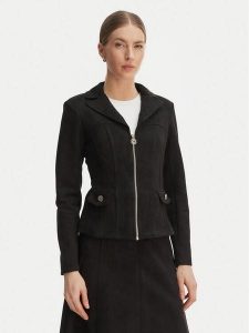 Rinascimento Kurtka z imitacji skóry CFC0127914003 Czarny Slim Fit. Czarne kurtki Rinascimento, s, bez wzorów, ze skóry, bez kaptura. Za 599,99 zł.