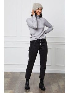 Soft Cashmere Golf w kolorze szarym rozmiar: 38/40. Szare golfy Soft Cashmere, bez wzorów, z kaszmiru. Za 109,52 zł.