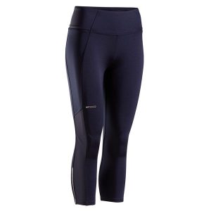 Krótkie legginsy do tenisa damskie Artengo Dry Hip Ball. Czarne legginsy ARTENGO, bez wzorów, z elastanu, krótkie. Za 79,99 zł.