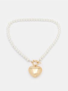 Naszyjnik z imitacją pereł - wielobarwny. Naszyjniki Sinsay. Za 15,99 zł.