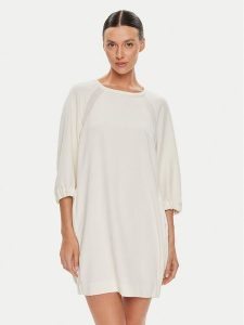 Marella Sukienka codzienna Karlie 32261408 Beżowy Regular Fit. Brązowe kombinezony Marella, na co dzień, bez wzorów, z syntetyku, bez kołnierzyka, bez ramiączek, proste. Za 579,99 zł.