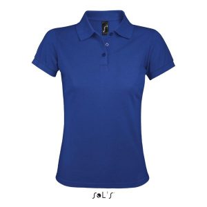 Damska koszulka polo Sol's Prime. Niebieskie bluzki SOL'S, s, bez wzorów, eleganckie, bez kołnierzyka, bez ramiączek. Za 102,00 zł.