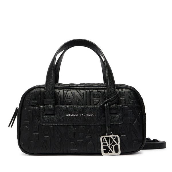 Torebka Armani Exchange. Czarne kuferki Armani Exchange, bez wzorów, bez dodatków. Za 548,99 zł.