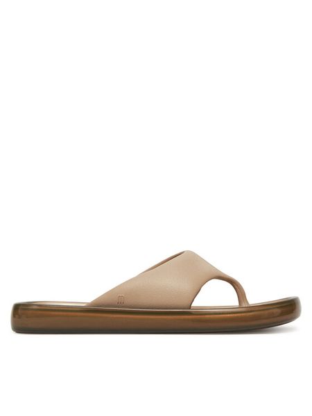 Melissa Japonki Float Ad. 33915 Beżowy. Brązowe klapki Melissa, bez wzorów, z tworzywa sztucznego, bez obcasa. Za 399,99 zł.