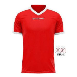 Koszulka piłkarska dla dorosłych Givova Revolution Interlock. Białe bluzki Givova, s, bez wzorów, sportowe, bez kołnierzyka, bez ramiączek. Za 32,50 zł.