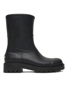 Calvin Klein Jeans Kalosze Mid Rainboot YW0YW02004 Czarny. Czarne kalosze Calvin Klein Jeans, bez wzorów, z gumy. Za 419,99 zł.