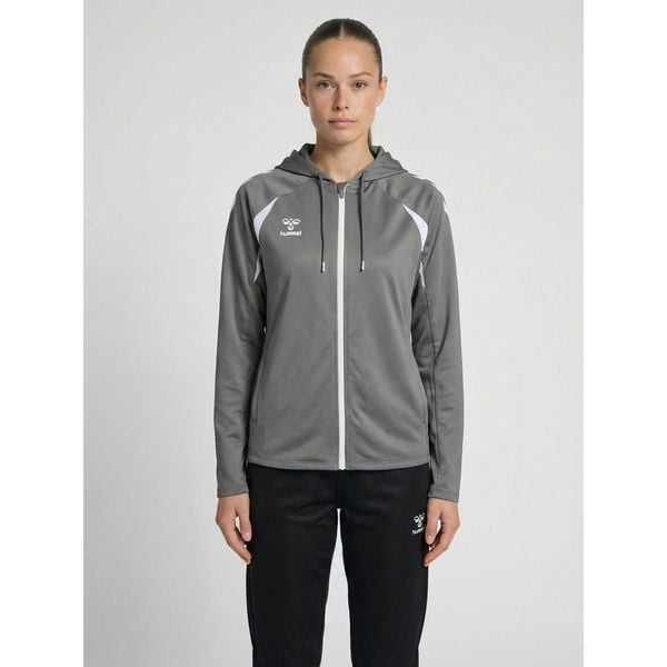 Damska bluza dresowa z kapturem Hummel Core 2.0. Białe bluzy Hummel, bez wzorów, z dresówki, z kapturem. Za 272,50 zł.