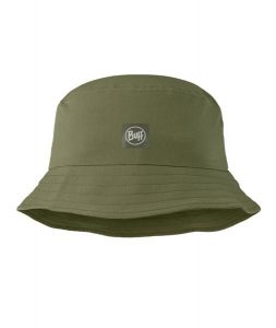 Kapelusz BUFF ADVENTURE BUCKET HAT SOLID. Zielone kapelusze Buff, bez wzorów, z tkaniny, klasyczne. Za 149,99 zł.