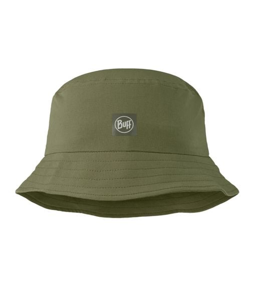 Kapelusz BUFF ADVENTURE BUCKET HAT SOLID. Zielone kapelusze Buff, bez wzorów, z tkaniny, klasyczne. Za 149,99 zł.