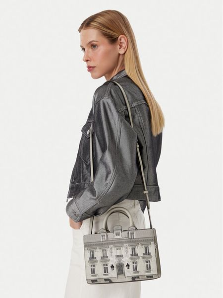 KARL LAGERFELD Torebka A4W30310 Szary. Szare kuferki KARL LAGERFELD, bez wzorów, ze skóry, bez dodatków. Za 1 299,00 zł.