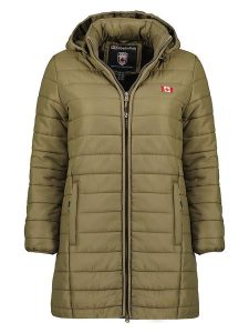 Canadian Peak Kurtka pikowana "Atikeak" w kolorze khaki rozmiar: XXL. Brązowe kurtki Canadian Peak, xxl, bez wzorów, bez kaptura. Za 170,47 zł.