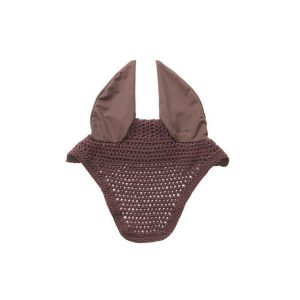 Czapka na muchy z elastyczną ochroną uszu Kavalkade Easy. Brązowe czapki KAVALKADE, bez wzorów, sportowe. Za 123,50 zł.