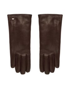 Weekend Max Mara Rękawiczki Senapeshort 2525566035 Brązowy. Brązowe rękawiczki Weekend Max Mara, bez wzorów, ze skóry. Za 669,99 zł.