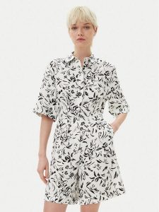 KARL LAGERFELD Kombinezon A2W13014 Kolorowy Regular Fit. Sukienki KARL LAGERFELD, bez wzorów, ze lnu, bez kołnierzyka, bez ramiączek. Za 681,99 zł.