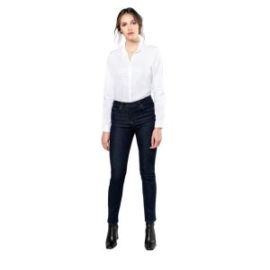 Jeans kobieta Kariban Premium. Niebieskie spodnie dresowe KARIBAN, bez wzorów, z jeansu. Za 332,50 zł.