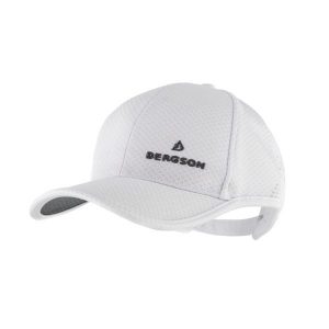 Czapka baseball CAP 4. Białe czapki BERGSON, bez wzorów, z materiału, eleganckie. Za 59,00 zł.
