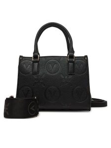 Valentino Torebka Samba Re VBS8ZG04 Czarny. Czarne kuferki Valentino, bez wzorów, ze skóry, bez dodatków. Za 599,99 zł.