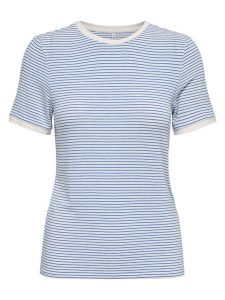 ONLY T-Shirt Tine 15315406 Niebieski Regular Fit. Niebieskie t-shirty ONLY, l, bez wzorów, z wiskozy, bez kołnierzyka, bez ramiączek. Za 109,99 zł.
