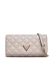 Guess Torebka Giully II Mini HWQG96 73750 Beżowy. Brązowe torebki klasyczne Guess, z aplikacjami, ze skóry, bez dodatków. Za 329,99 zł.