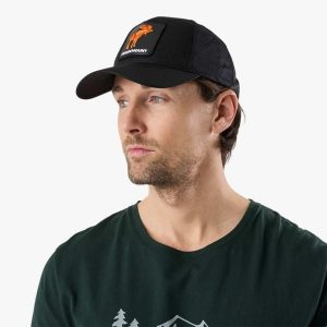 Czapka z daszkiem Unisex Swedemount Forest Cap. Czarne czapki SWEDEMOUNT, bez wzorów, sportowe. Za 79,99 zł.