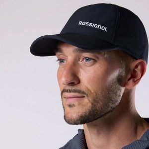 Czapka z daszkiem Rossignol Active. Czarne czapki Rossignol, bez wzorów, z materiału, sportowe. Za 131,99 zł.