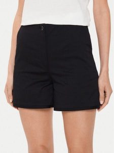Sisley Szorty materiałowe 4ED4L901A Czarny Regular Fit. Czarne szorty Sisley, bez wzorów, z bawełny. Za 119,99 zł.