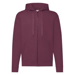 Klasyczna Kurtka Z Kapturem Dla Dorosłych Unisex. Brązowe kurtki FRUIT OF THE LOOM, s, bez wzorów, z kapturem. Za 135,99 zł.