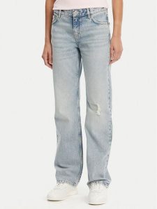 HUGO Jeansy Getali_B 50537425 Niebieski Straight Fit. Niebieskie jeansy Hugo, bez wzorów, z bawełny. Za 319,99 zł.
