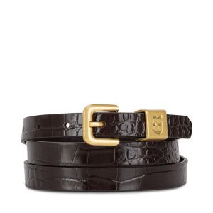 Pasek Damski GINO ROSSI. Brązowe paski Gino Rossi, bez wzorów. Za 99,99 zł.