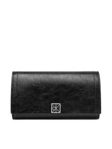 Calvin Klein Portfel Emblem Hw Long Bifold LV04F1316G Czarny. Czarne portfele Calvin Klein, bez wzorów, ze skóry. Za 329,99 zł.