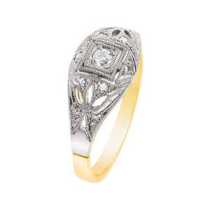 Pierścionek - , Brylant 0,16ct. Pierścionki marki W.KRUK. Za 3 990,00 zł.