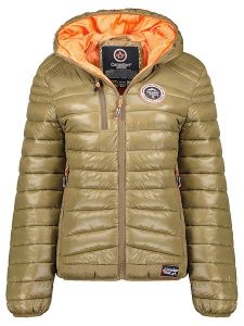 Canadian Peak Kurtka pikowana "Briouteaka" w kolorze szarobrązowym rozmiar: onesize. Brązowe kurtki Canadian Peak, bez wzorów, bez kaptura. Za 162,49 zł.