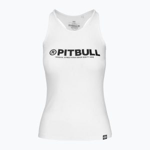 Tank top damski Pitbull R Tank Top. Białe topy PITBULL, l, bez wzorów, bez kołnierzyka, bez ramiączek. Za 64,99 zł.
