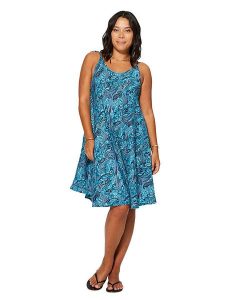 Ipanima Sukienka w kolorze niebiesko-turkusowym rozmiar: 34-40. Niebieskie sukienki Ipanima, na co dzień, bez wzorów, bez kołnierzyka, bez ramiączek, midi, proste. Za 56,99 zł.