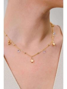 Lodie Silver Naszyjnik z elementami ozdobnymi rozmiar: onesize. Szare naszyjniki Lodie Silver, z cyrkonią, z mosiądzu. Za 82,83 zł.