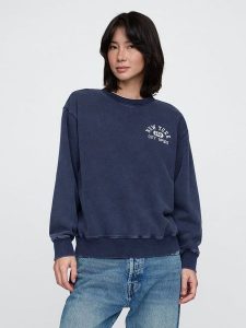 GAP Bluza w kolorze granatowym rozmiar: S. Niebieskie bluzy GAP, s, bez wzorów, bez kaptura. Za 127,05 zł.