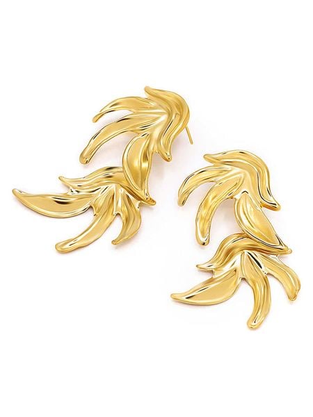 MOODE Kolczyki-wkrętki "Emiliana" rozmiar: onesize. Żółte kolczyki MOODE, ze stali. Za 43,99 zł.