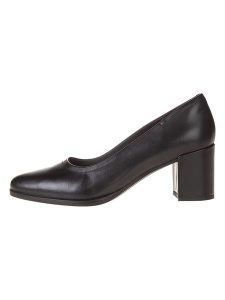 Clarks Skórzane czółenka "Freva55 Court" w kolorze czarnym rozmiar: 41. Czarne czółenka Clarks, bez wzorów, bez obcasa, bez zapięcia. Za 234,95 zł.