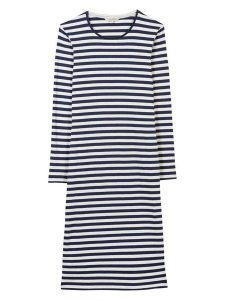 Herrlicher Sukienka w kolorze granatowo-białym rozmiar: XS. Białe sukienki Herrlicher, na co dzień, xs, bez wzorów, bez kołnierzyka, bez ramiączek, midi, proste. Za 104,64 zł.