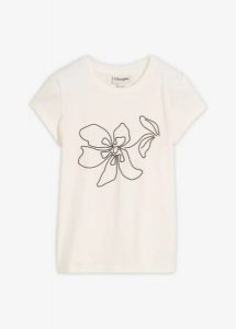 T-shirt z mieszanki bawełny. Białe t-shirty bonprix, bez wzorów, z bawełny, bez kołnierzyka, bez ramiączek. Za 59,99 zł.