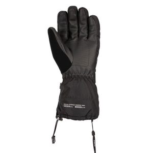 Rękawice Narciarskie Lindley DLX Dla Dorosłych Unisex. Czarne rękawiczki Trespass, bez wzorów. Za 249,99 zł.