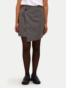 Kaffe Spódnica mini Dori 10508980 Szary Regular Fit. Szare spódnice Kaffe, bez wzorów, z wiskozy, mini. Za 169,99 zł.