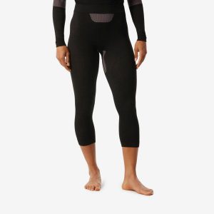 Legginsy termoaktywne narciarskie damskie Wedze BL 500 soft seamless. Legginsy WED'ZE, bez wzorów, z elastanu. Za 119,99 zł.