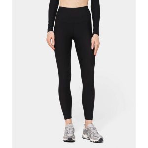 Legginsy Carpatree prążkowane z kieszenią Onyx Flow czarne. Czarne legginsy Carpatree, bez wzorów, prążkowane. W wyprzedaży za 149,99 zł.